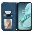 For OnePlus Nord N30 SE Retro Skin Feel Magnetic Flip Leather Phone Case(Blue) - 3