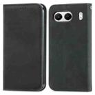 For OnePlus  Nord 4 Retro Skin Feel Magnetic Flip Leather Phone Case(Black) - 2
