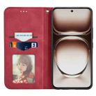 For OnePlus  Nord 4 Retro Skin Feel Magnetic Flip Leather Phone Case(Red) - 3