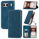 For OnePlus  Nord 4 Retro Skin Feel Magnetic Flip Leather Phone Case(Blue) - 1