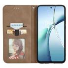 For OnePlus Ace 3 Pro Retro Skin Feel Magnetic Flip Leather Phone Case(Brown) - 3