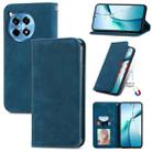 For OnePlus Ace 3 Pro Retro Skin Feel Magnetic Flip Leather Phone Case(Blue) - 1