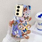 For Samsung Galaxy S24+ 5G Electroplating Laser Butterfly Ring Holder Phone Case(Color Butterflies AB1) - 1