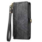 For Huawei Pura 70 Pro+ Geometric Zipper Wallet Side Buckle Leather Phone Case(Black) - 2