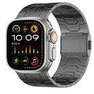 For Apple Watch Ultra 2 49mm Norman Buckle Stainless Steel Watch Band(Gunmetal) - 1