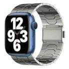 For Apple Watch Series 7 45mm Norman Buckle Stainless Steel Watch Band(Titanium Color) - 1