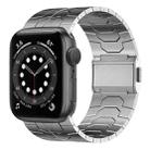 For Apple Watch Series 6 44mm Norman Buckle Stainless Steel Watch Band(Silver) - 1