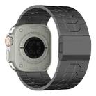 For Apple Watch Series 5 44mm Norman Buckle Stainless Steel Watch Band(Gunmetal) - 3
