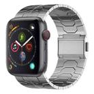 For Apple Watch Series 4 44mm Norman Buckle Stainless Steel Watch Band(Silver) - 1