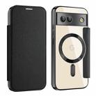 For Google Pixel 8a MagSafe Magnetic RFID Anti-theft Leather Phone Case(Black) - 1