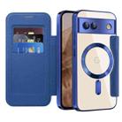 For Google Pixel 8a MagSafe Magnetic RFID Anti-theft Leather Phone Case(Dark Blue) - 2