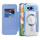 For Google Pixel 9 Shield MagSafe RFID Anti-theft Leather Phone Case(Blue) - 2