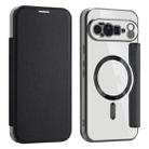 For Google Pixel 10 Pro XL Shield MagSafe RFID Anti-theft Leather Phone Case(Black) - 1