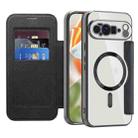 For Google Pixel 10 Pro XL Shield MagSafe RFID Anti-theft Leather Phone Case(Black) - 2