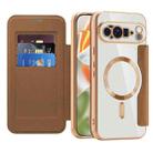 For Google Pixel 10 Pro XL Shield MagSafe RFID Anti-theft Leather Phone Case(Brown) - 2