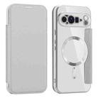 For Google Pixel 10 Pro XL Shield MagSafe RFID Anti-theft Leather Phone Case(Grey) - 1