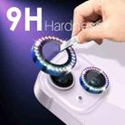 For iPhone 15 / 15 Plus / 14 / 14 Plus NORTHJO 3 Set 6Pcs Camera Lens Protector Diamond Metal Ring Film(Colorful) - 3