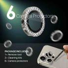 For iPhone 15 Pro / 15 Pro Max NORTHJO 2 Set 6Pcs Camera Lens Protector Diamond Metal Ring Film(Natural) - 2