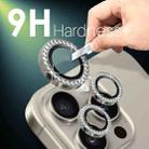 For iPhone 15 Pro / 15 Pro Max NORTHJO 2 Set 6Pcs Camera Lens Protector Diamond Metal Ring Film(Natural) - 3