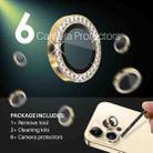 For iPhone 15 Pro / 15 Pro Max NORTHJO 2 Set 6Pcs Camera Lens Protector Diamond Metal Ring Film(Gold) - 2
