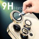 For iPhone 15 Pro / 15 Pro Max NORTHJO 2 Set 6Pcs Camera Lens Protector Diamond Metal Ring Film(Gold) - 3