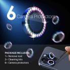 For iPhone 15 Pro / 15 Pro Max NORTHJO 2 Set 6Pcs Camera Lens Protector Diamond Metal Ring Film(Colorful) - 2