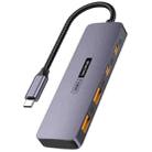 T-508 4-in-1 Type-C Docking Station USB 3.2 Hub Notebook Tablet Smartphone Splitter Converter - 1