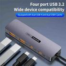 T-508 4-in-1 Type-C Docking Station USB 3.2 Hub Notebook Tablet Smartphone Splitter Converter - 3