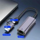T30B USB / Type-C to Gigabit Hub Adapter for Laptop Tablet PC Phones Docking Station - 2