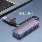 T203 USB + Type-C 3.0 Converter Hub 5Gbps USB 3.0 Data Transfer Adapter for Laptop / Tablet PC - 2