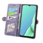 For OPPO A9 2020 / A5 2020 Geometric Zipper Wallet Side Buckle Leather Phone Case(Purple) - 3