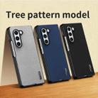 For Samsung Galaxy Z Fold6 5G Tree Bark Leather Shockproof Phone Case(Black) - 2