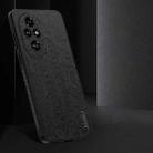 For Honor 200 Pro Tree Bark Leather Shockproof Phone Case(Black) - 3