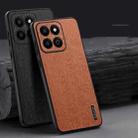 For Honor Play 60 Plus Tree Bark Leather Shockproof Phone Case(Black) - 2