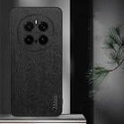 For Honor Magic7 Pro Tree Bark Leather Shockproof Phone Case(Blue) - 2