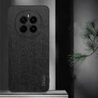 For Honor Magic 7 Tree Bark Leather Shockproof Phone Case(Black) - 2