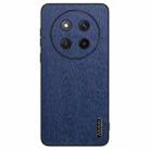 For Honor X60Pro Tree Bark Leather Shockproof Phone Case(Blue) - 1