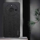 For Honor X60 Tree Bark Leather Shockproof Phone Case(Black) - 2