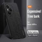 For Honor 400 Pro Global 160.8mm Tree Bark Leather Shockproof Phone Case(Blue) - 3