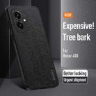 For Honor 400 Global 156.5mm Tree Bark Leather Shockproof Phone Case(White) - 3