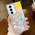 For Samsung Galaxy A55 5G Electroplating Laser Flower Texture TPU Phone Case(Chrysanthemum AH5) - 1
