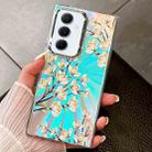 For Samsung Galaxy A55 5G Electroplating Laser Flower Texture TPU Phone Case(Pear Blossom  AH17) - 1
