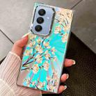 For Samsung Galaxy A25 5G Electroplating Laser Flower Texture TPU Phone Case(Pear Blossom  AH17) - 1
