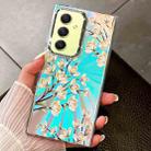 For Samsung Galaxy A34 5G Electroplating Laser Flower Texture TPU Phone Case(Pear Blossom  AH17) - 1