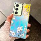For Samsung Galaxy A54 5G Electroplating Laser Flower Texture TPU Phone Case(Morning Glory AH16) - 1