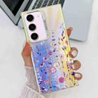 For Samsung Galaxy S23+ 5G Electroplating Laser Flower Texture TPU Phone Case(Flower AH1) - 1