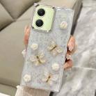 For Samsung Galaxy A05 Three-dimensional Butterfly Glitter TPU  Phone Case(Gold) - 1