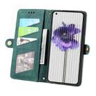 For Nothing Phone 1 Geometric Zipper Wallet Side Buckle Leather Phone Case(Green) - 3