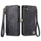 For Nothing CMF Phone 1 Geometric Zipper Wallet Side Buckle Leather Phone Case(Black) - 2