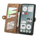 For Nothing CMF Phone 1 Geometric Zipper Wallet Side Buckle Leather Phone Case(Brown) - 3